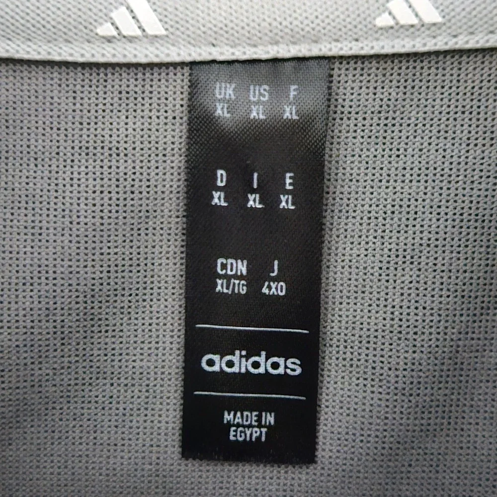 Adidas Mens Elevated 1/4 Zip Pullover Sweatshirt Gray XL Style ADVRO884‎